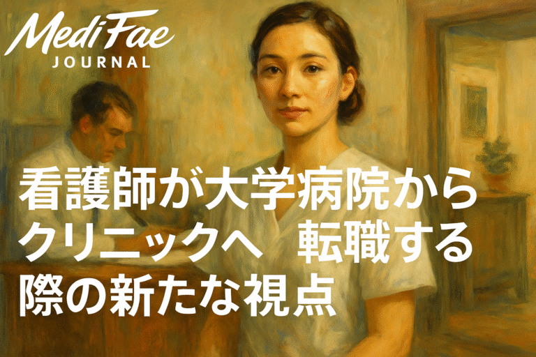 看護師が大学病院からクリニックへの転職はあり？