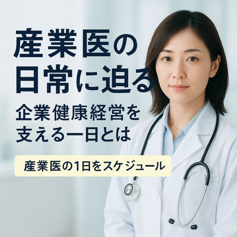 産業医の1日のスケジュールを徹底解剖